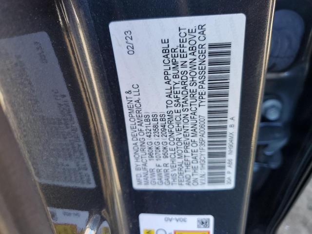 Photo 12 VIN: 1HGCY1F35PA006007 - HONDA ACCORD EX 