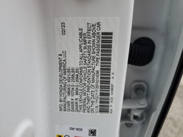 Photo 11 VIN: 1HGCY1F35PA014088 - HONDA ACCORD 