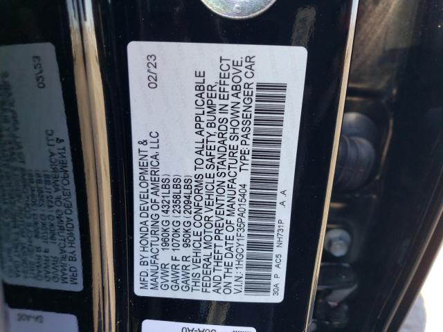 Photo 11 VIN: 1HGCY1F35PA015404 - HONDA ACCORD EX 