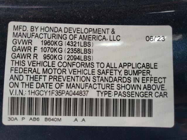 Photo 12 VIN: 1HGCY1F35PA044837 - HONDA ACCORD 