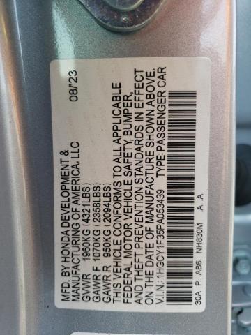 Photo 11 VIN: 1HGCY1F35PA053439 - HONDA ACCORD EX 