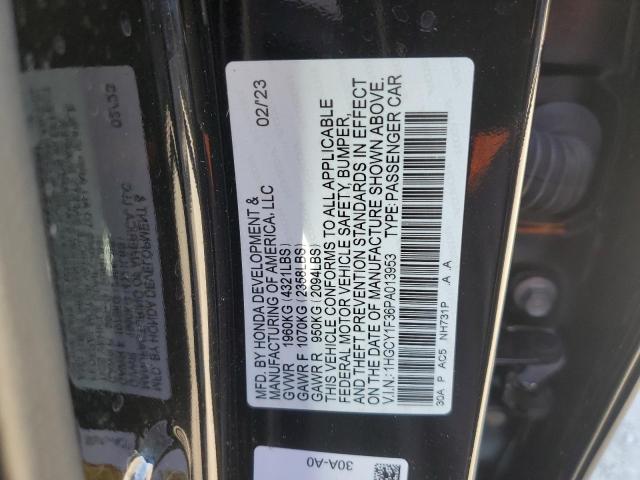 Photo 11 VIN: 1HGCY1F36PA013953 - HONDA ACCORD EX 