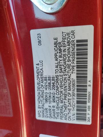 Photo 11 VIN: 1HGCY1F36PA058097 - HONDA ACCORD EX 