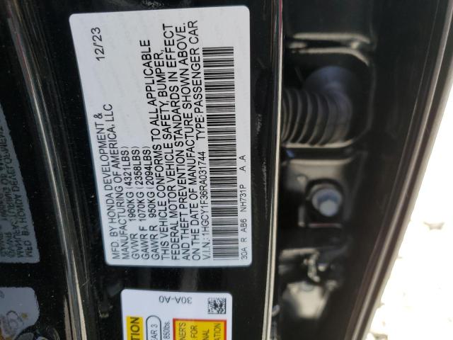 Photo 11 VIN: 1HGCY1F36RA031744 - HONDA ACCORD EX 