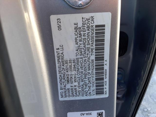 Photo 12 VIN: 1HGCY1F37PA029398 - HONDA ACCORD 