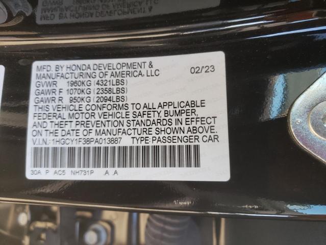 Photo 11 VIN: 1HGCY1F38PA013887 - HONDA ACCORD 