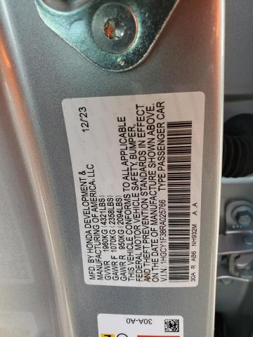 Photo 11 VIN: 1HGCY1F38RA025766 - HONDA ACCORD EX 