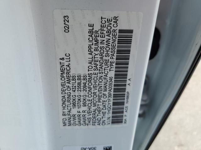 Photo 11 VIN: 1HGCY1F39PA009346 - HONDA ACCORD EX 