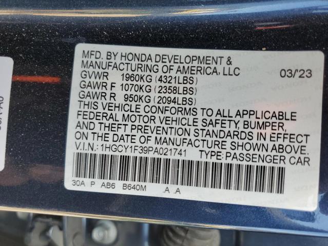 Photo 11 VIN: 1HGCY1F39PA021741 - HONDA ACCORD 