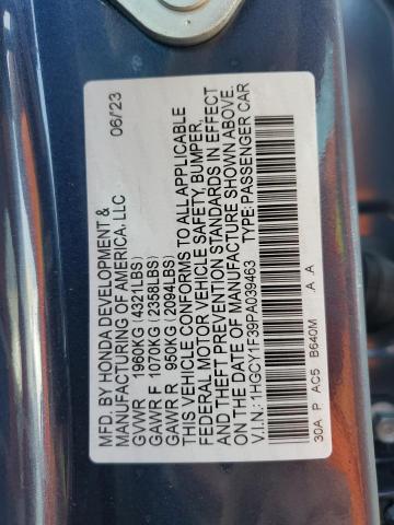 Photo 11 VIN: 1HGCY1F39PA039463 - HONDA ACCORD 