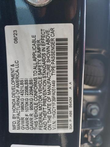 Photo 11 VIN: 1HGCY1F39PA051449 - HONDA ACCORD 