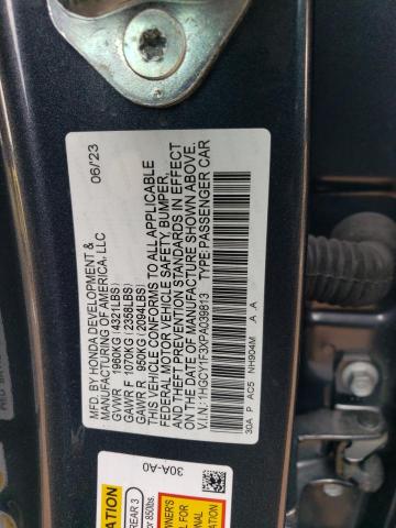 Photo 11 VIN: 1HGCY1F3XPA039813 - HONDA ACCORD EX 