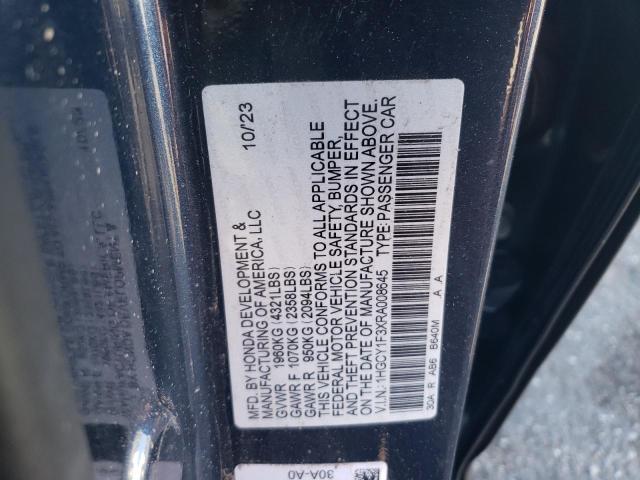 Photo 12 VIN: 1HGCY1F3XRA008645 - HONDA ACCORD 