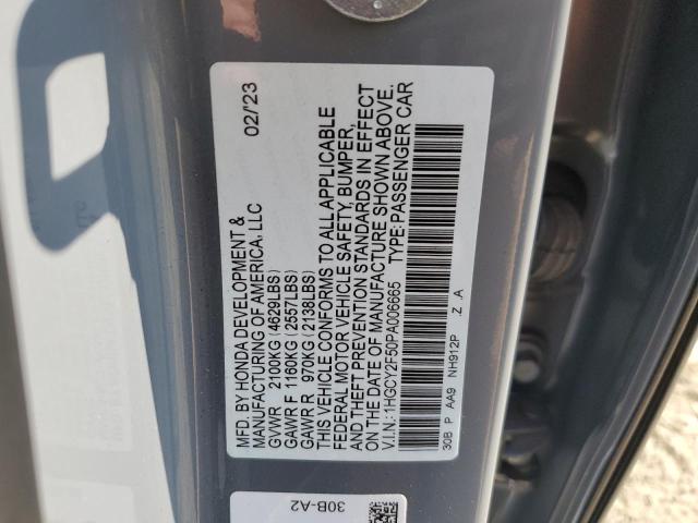 Photo 11 VIN: 1HGCY2F50PA006665 - HONDA ACCORD HYB 