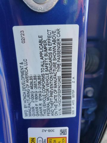 Photo 11 VIN: 1HGCY2F50PA012465 - HONDA ACCORD HYB 