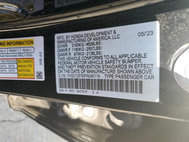 Photo 11 VIN: 1HGCY2F50PA040119 - HONDA ACCORD HYB 