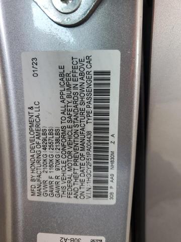 Photo 11 VIN: 1HGCY2F51PA004438 - HONDA ACCORD HYB 