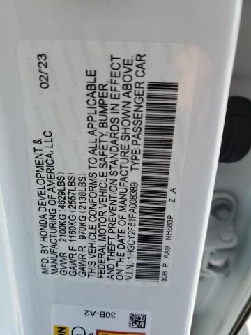 Photo 12 VIN: 1HGCY2F51PA008389 - HONDA ACCORD 