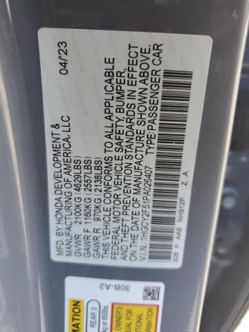 Photo 11 VIN: 1HGCY2F51PA026407 - HONDA ACCORD HYB 