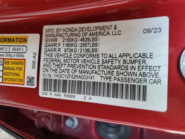 Photo 11 VIN: 1HGCY2F52RA003141 - HONDA ACCORD HYB 