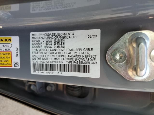 Photo 11 VIN: 1HGCY2F53PA013612 - HONDA ACCORD 