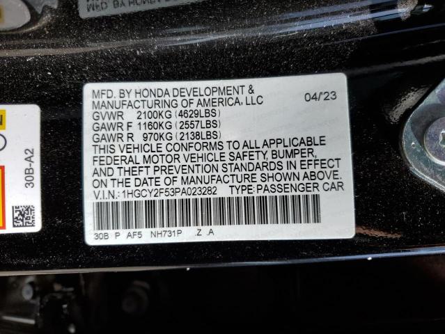 Photo 11 VIN: 1HGCY2F53PA023282 - HONDA ACCORD 