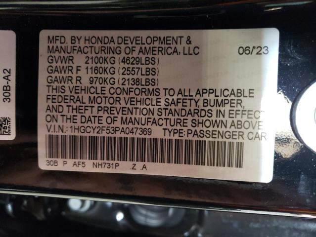 Photo 11 VIN: 1HGCY2F53PA047369 - HONDA ACCORD HYB 