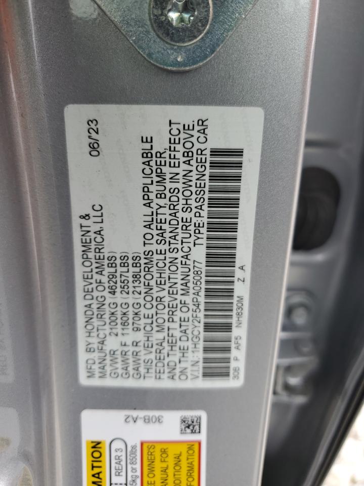 Photo 11 VIN: 1HGCY2F54PA050877 - HONDA ACCORD 