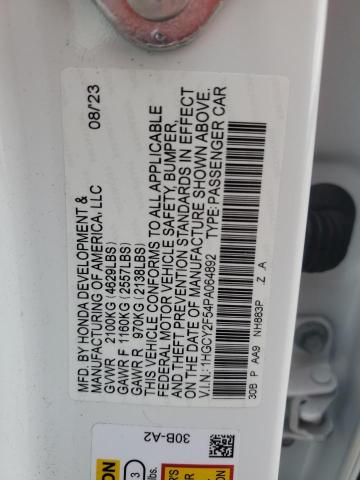 Photo 11 VIN: 1HGCY2F54PA064892 - HONDA ACCORD HYB 