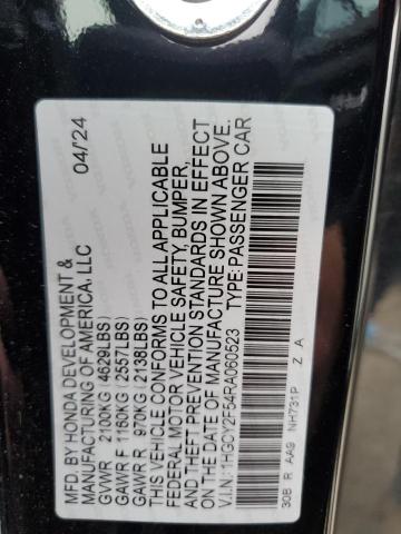 Photo 11 VIN: 1HGCY2F54RA060523 - HONDA ACCORD HYB 