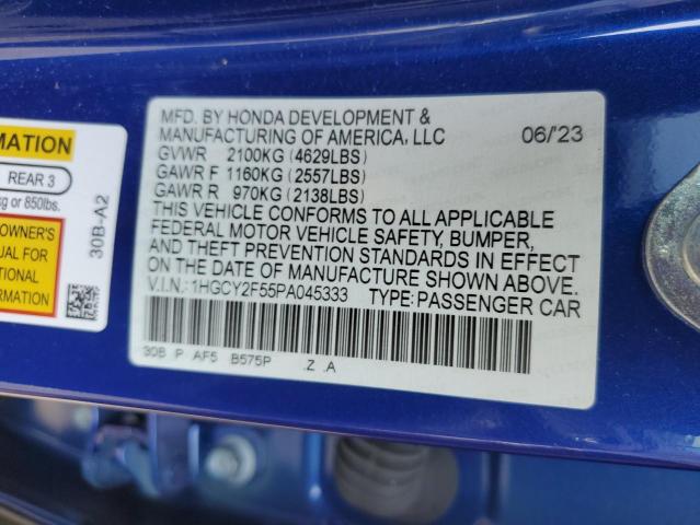 Photo 11 VIN: 1HGCY2F55PA045333 - HONDA ACCORD HYB 