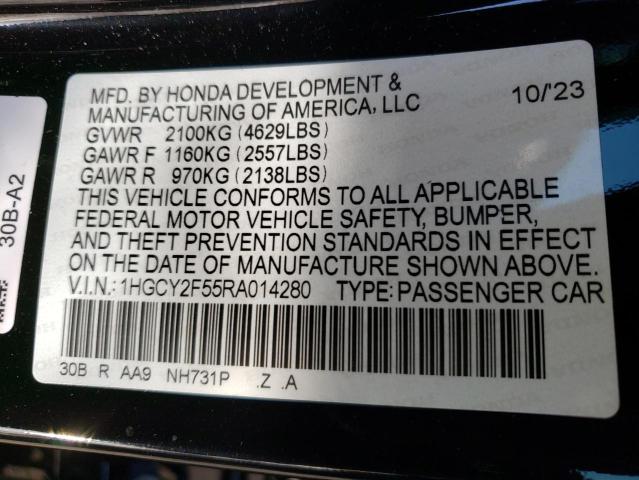 Photo 11 VIN: 1HGCY2F55RA014280 - HONDA ACCORD 