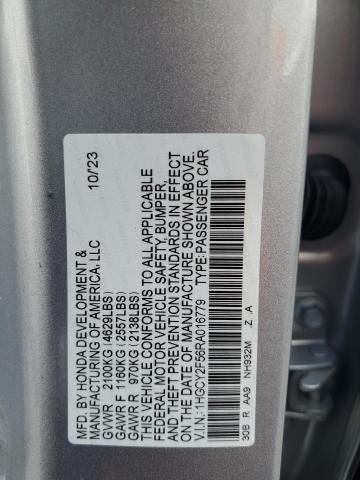 Photo 12 VIN: 1HGCY2F56RA016779 - HONDA ACCORD 