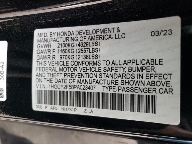 Photo 11 VIN: 1HGCY2F58PA023407 - HONDA ACCORD HYB 