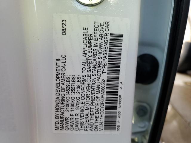 Photo 12 VIN: 1HGCY2F60PA066552 - HONDA ACCORD HYB 