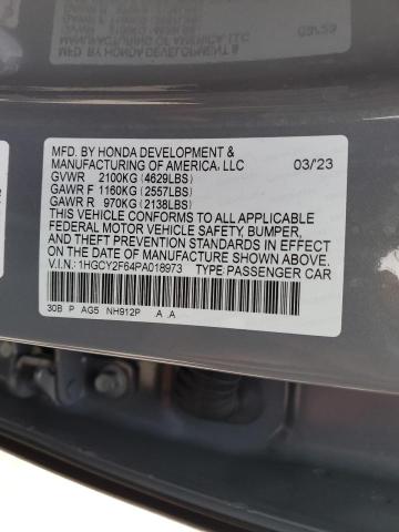 Photo 11 VIN: 1HGCY2F64PA018973 - HONDA ACCORD HYB 