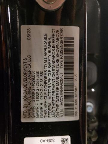 Photo 11 VIN: 1HGCY2F64PA035451 - HONDA ACCORD HYB 