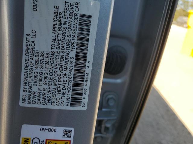 Photo 12 VIN: 1HGCY2F67PA013816 - HONDA ACCORD HYB 