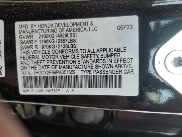 Photo 12 VIN: 1HGCY2F69PA051659 - HONDA ACCORD HYB 