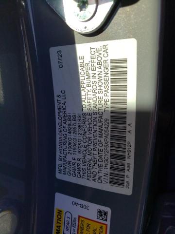 Photo 11 VIN: 1HGCY2F6XPA054229 - HONDA ACCORD 