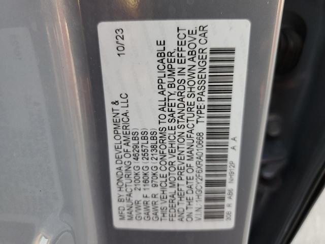 Photo 11 VIN: 1HGCY2F6XRA010668 - HONDA ACCORD HYB 