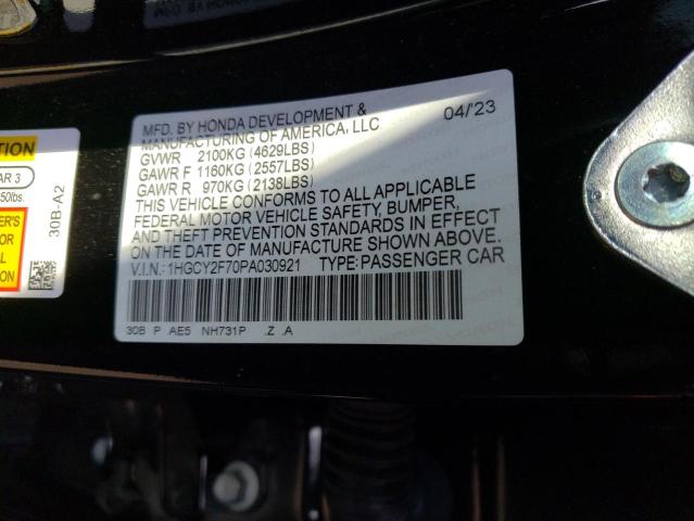 Photo 11 VIN: 1HGCY2F70PA030921 - HONDA ACCORD HYB 