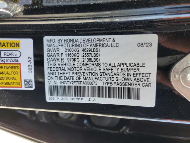 Photo 11 VIN: 1HGCY2F70PA066673 - HONDA ACCORD 