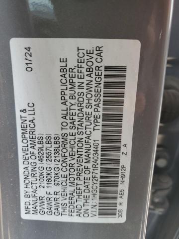 Photo 11 VIN: 1HGCY2F71RA034401 - HONDA ACCORD HYB 