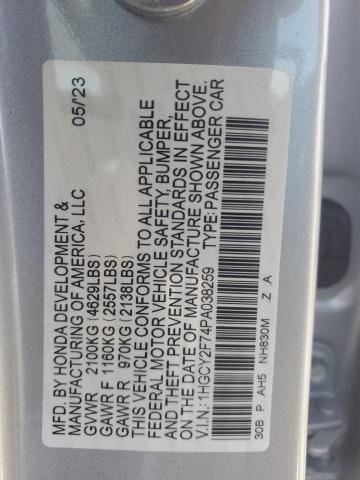 Photo 11 VIN: 1HGCY2F74PA038259 - HONDA ACCORD HYB 