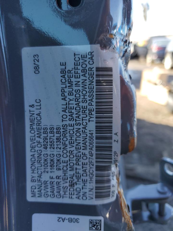 Photo 13 VIN: 1HGCY2F74PA065641 - HONDA ACCORD 