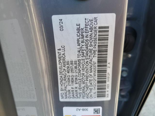 Photo 11 VIN: 1HGCY2F74RA053797 - HONDA .DEL SOL 