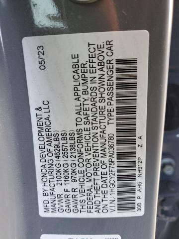 Photo 11 VIN: 1HGCY2F75PA036780 - HONDA ACCORD 