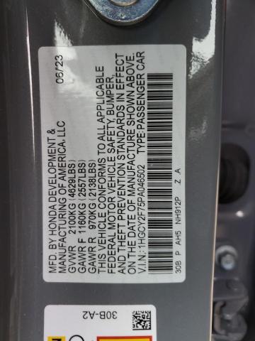 Photo 11 VIN: 1HGCY2F75PA046502 - HONDA ACCORD 