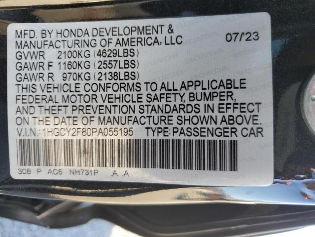 Photo 12 VIN: 1HGCY2F80PA055195 - HONDA ACCORD 